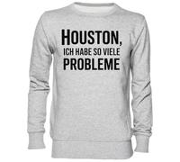 Capzy Houston ICH Habe So Viele Probleme Grigio Felpa Maglione Unisex Uomo Donna Grey Unisex Jumper