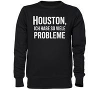 Capzy Houston ICH Habe So Viele Probleme Nero Felpa Maglione Unisex Uomo Donna Black Unisex Jumper