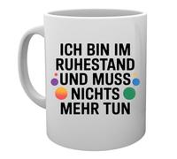 Capzy Ich Bin Im Ruhestand Und Muss Nichts Mehr Tun Glas Bier Becher Tasse Tazza Della Tazza Mug Cup