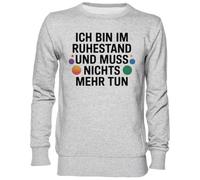 Capzy ICH Bin Im Ruhestand und Muss Nichts Mehr Tun Grigio Felpa Maglione Unisex Uomo Donna Grey Unisex Jumper