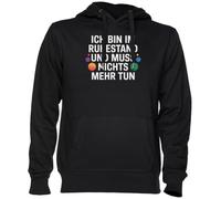 Capzy ICH Bin Im Ruhestand und Muss Nichts Mehr Tun Nero Felpa con Cappuccio Maglione Unisex Uomo Donna Black Unisex Hoodie