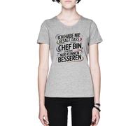 Capzy ICH Habe NIE Gesagt Dass ICH der Chef Bin Grey Women's T-Shirt Tee