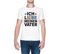 Capzy ICH Liebe Meinen Vater Bianca Uomo Maglietta White Men's T-Shirt Tee