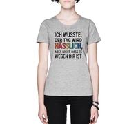 Capzy ICH Wusste der Tag Wird Hässlich Aber Nicht Grey Women's T-Shirt Tee