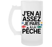 Capzy J’en Ai Assez - Je Pars À La Pêche Un Verre Bière Agresser Tasse Boccale Di Birra Beer Mug