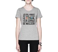 Capzy Je N’ai Jamais Dit Que J’étais Le Patron Je Ne Grey Women's T-Shirt Tee