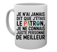 Capzy Je N’ai Jamais Dit Que J’étais Le Patron Je Ne Un Verre Bière Agresser Tasse Tazza Della Tazza Mug Cup