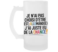 Capzy Je N’ai Pas Choisi D’être Est-Allemand(E) Un Verre Bière Agresser Tasse Boccale Di Birra Beer Mug