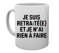 Capzy Je Suis Retraité(E) Et Je N’ai Rien À Faire Un Verre Bière Agresser Tasse Tazza Della Tazza Mug Cup