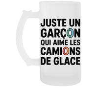 Capzy Juste Un Garçon Qui Aime Les Camions De Glace Un Verre Bière Agresser Tasse Boccale Di Birra Beer Mug