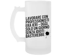 Capzy Lavorare Con Professionisti Era Ieri Bicchiere Birra Tazza Boccale Di Birra Beer Mug