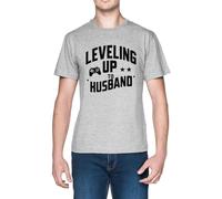 Capzy Leveling Up To Husband Grey Men's T-Shirt Tee