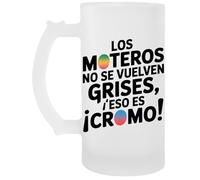 Capzy Los Moteros No Se Vuelven Grises ¡Eso Es Cromo Vidrio Cerveza Taza Boccale Di Birra Beer Mug