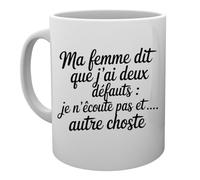 Capzy Ma Femme Dit Que J’ai Deux Défauts Un Verre Bière Agresser Tasse Tazza Della Tazza Mug Cup