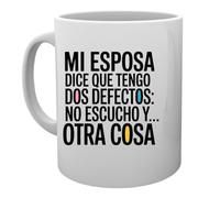 Capzy Mi Esposa Dice Que Tengo Dos Defectos Vidrio Cerveza Taza Tazza Della Tazza Mug Cup