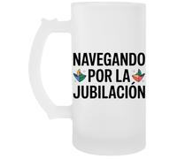 Capzy Navegando Por La Jubilación Vidrio Cerveza Taza Boccale Di Birra Beer Mug
