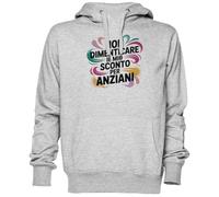 Capzy Non Dimenticare Il Mio Sconto per Anziani Grigio Felpa con Cappuccio Maglione Unisex Uomo Donna Grey Unisex Hoodie