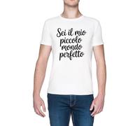 Capzy Sei Il Mio Piccolo Mondo Perfetto Bianca Uomo Maglietta White Men's T-Shirt Tee
