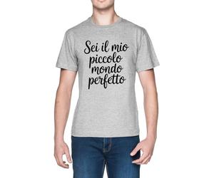 Capzy Sei Il Mio Piccolo Mondo Perfetto Grey Men's T-Shirt Tee