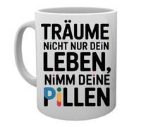 Capzy Träume Nicht Nur Dein Leben Nimm Deine Pillen Glas Bier Becher Tasse Tazza Della Tazza Mug Cup