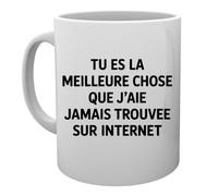 Capzy Tu Es La Meilleure Chose Que J’aie Jamais Trouvée Sur Internet Un Verre Bière Agresser Tasse Tazza Della Tazza Mug Cup