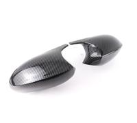CAQRBCX Side Mirror Shell cap Compatibile con BMW per Serie 1 E87 E88 2004 2005 2006 2007 2008 Copri Specchietti Retrovisori Laterali in Fibra di Carbonio Neri(Carbon Fiber Pattern)