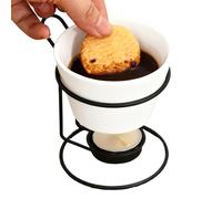 Caquelon per fonduta - Mini ghisa e cottura - da sciogliere il cioccolato - per serate romantiche - raduni di Natale, la famiglia, il caffè, la casa,