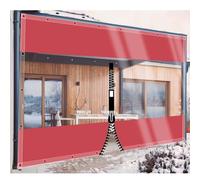 CAQXAQP Telone Trasparente 2,3 x 3m Impermeabile Con Occhielli e Cerniere | PVC 0,5mm, Antigelo, Antipioggia, con 1 cerniere per Balcone, Giardino, Gazebo, Terrazzo, Mobili Esterni