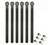 CAQYPVH 6 Pezzi Cinghia a per Snowboard Universale, Cinghia Zigrinata con Viti, Affidabile, Cinturino, Snowboarder, Sciatori