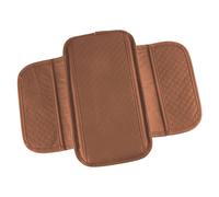 Car 1x Gray Center Console Lid Armrest Box Cover Cushion Side Storage Pocket