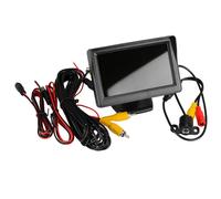 Car 4.3" Monitor & Mini Night Vision Reverse Camera Backup Rear View Parking Kit
