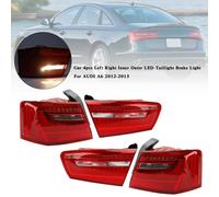 Car 4pcs Inner Outer LED Taillight Brake Light Per AUDI A6 2012-2015 S1