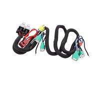 Car 80A Fuse 4 H4 HID Headlight Fog Bulb Female Adapter Relay Harness