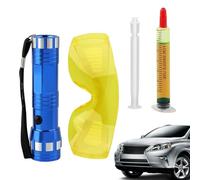 Car AC Leak Detector Kit - Protective Accurate UV Dye Tool | UV Oil Leak Detection Kit For Automotive Engine Radiator, Home Diesel Transmission Evaporator Compressor Cooling System