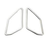 Car Accessori Interni Per per T-Roc 2018-2023 2 pezzi finestrino anteriore audio per auto un altoparlante a colonna cerchio copertura adesivi trim Accessorio Interno(Stainless steel)