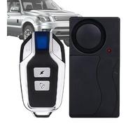 Car Alarm, 110dB Loud Auto Security with Wireless Remote, Anti-Theft Device, Adjustable Volume, Antitheft Products for Motorcycle, Alarms Size: About 3.34x1.69inc, Black