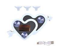 Car Ambient Light - 7-Mode Rechargeable Heart Window Lamp, Auto Neon Sign