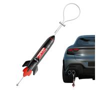 Car Anti Static Belt - Vehicle Strap for Electrostatic Discharge | 3D Rocket Pattern with Adjustable Length, Ground Wire Function, Safe Driving Aid for Truck SUV RV, Quick Setup