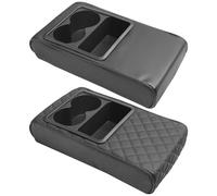 Car Armrest Cover - PU Leather Waterproof Center Console Mat, Elevated Multifunctional Armrest Pad, Auto Vehicle Truck RV Interior Accessory, Protective Car Console Cushion, Comfort Spill-ProofCar