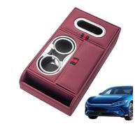 Car Armrest Storage, Waterproof PU Leather, Center Console Organizer, Armrest Box Pad, Vehicle Storage Solution, Car Console Organizer, Heightening Armrest Box, PU Leather Organizer, Car Interior