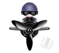 Car Aromaterapia Diffusore, Diffusore di Oli Essenziali con 1 Compresse di Fragranza, Car Vent Deodorante per Ambienti Elica Rotante Automotive Uscita Aria Ventilatore Deodorante Creativo Auto