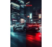 Car at Night City Lights Notebook: 110 Lined Pages | Urban Aesthetic Notebook for School, Work & Daily Writing