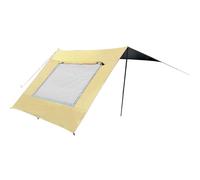 Car Awning, Foldable Sun Canopy, UV-Resistant Shelter with Screen, Portable Shade Cover 188.98x110.24 Inches for Overlanding, Camping, Fishing, Picnics, Beach, Parking Outdoors