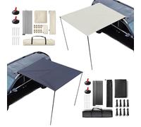 Car Awning - Roof Rack Sun Shade | Portable Vehicle Awning Tent | UV50+, Reusable Weatherproof PU3000mm Side Tent Canopy Durable Sun Shade for Camping & Overlanding (Hardware Included)