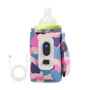 Car Baby Bottle Warmer,Milk Heat Keeper USB - Rapid Heating Milk Drink Heat Keeper With Temperature Display For Travel, Camping, Outdoor Shopping