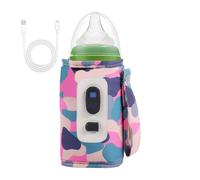 Car Baby Bottle Warmer, Milk Heat Keeper USB, Rapid Heating Milk Drink Heat Keeper with Temperature Display, Perfect for Travel, Camping, Outdoor Shopping, Easy to Use for Parents, Travel Baby Milk
