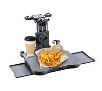 Car Back Seat Tray Table - Foldable Adjustable High Load-Bearing Table for Back Headrest, Eating, Work, and Travel in Trailer, RV, Truck, Pickup, Sedan for Convenient Mobile Dining and Organization