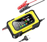 Car Battery Charger - Caricabatterie Camion 12V 7A,Display LCD a Colori con Funzione Gonfiaggio - Barche Veicoli Marine Moto Automobili Outdoor