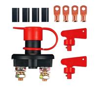 Car Battery Disconnect - Battery switchh | Battery Disconnect Button | Compact Battery Cutoff switchh For Van, Waterproof Battery switchh, Racing Car Battery Switchh, Heavy-Duty Battery Turn-Off Tool