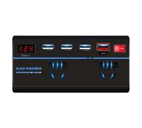 Car Battery Inverter - DC 12 V 24 V a 220 V AC Power Converter, USB Rapid